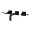 Kingston Brass KS6120DFL Two-Handle Wall Mount Bathroom Faucet, Matte Black KS6120DFL - alternate 1